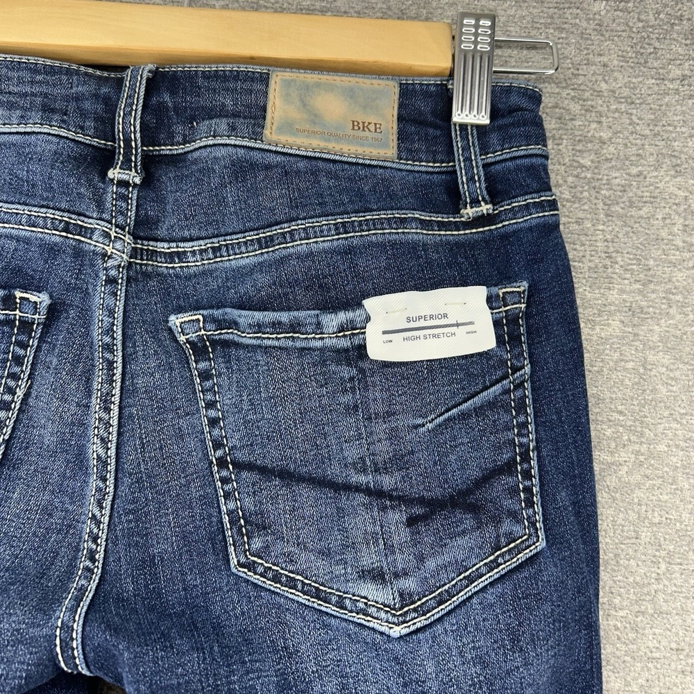BKE Stella Slim Fit Low Rise Tailored Boot Cut Jeans Women Size 25X31.5 Blue - Picture 5 of 10